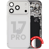 Back Housing W/ Charging Port Flex & Small Parts For iPhone 17 Pro (EU / Global Version) (Pull) (Silver)