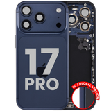 Back Housing W/ Charging Port Flex & Small Parts For iPhone 17 Pro (EU / Global Version) (Pull) (Deep Blue)