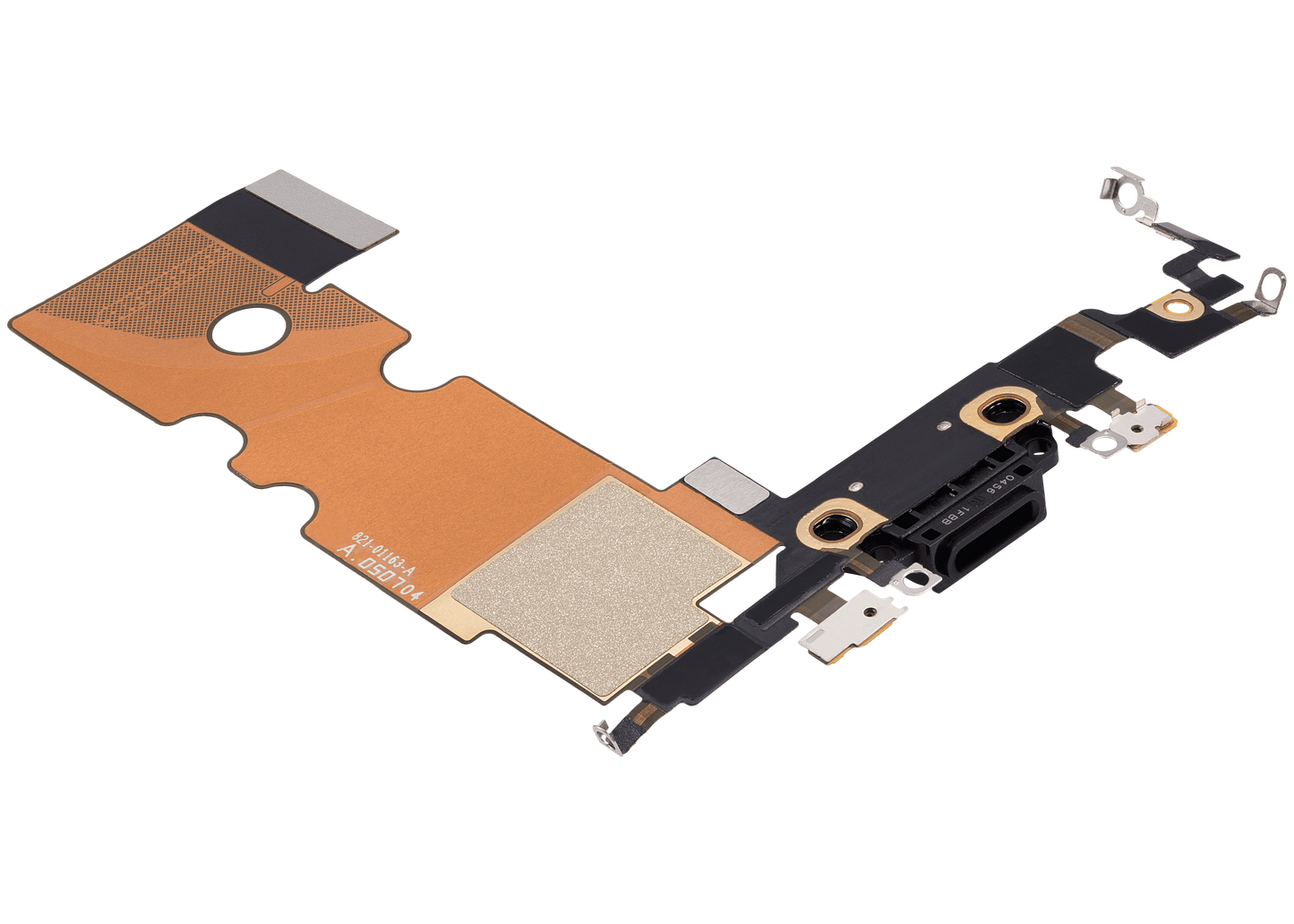 Charging Port Flex Cable For iPhone SE (2020) (Pull) (Black)