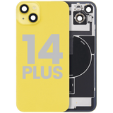 Back Glass w/ MagSafe Magnet & NFC & Flashlight Flex For iPhone 14 Plus (Pull) (Yellow)