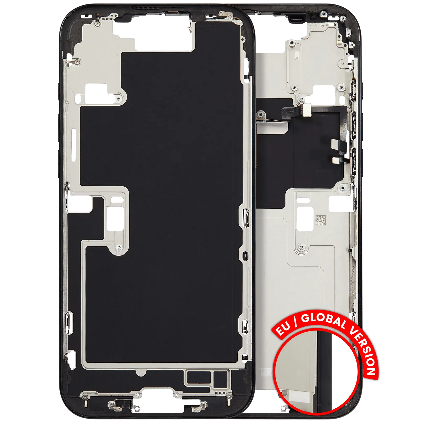 Mid-Frame Housing W/ Small Parts For iPhone 16 Pro Max (EU / Global Version) (Pull) (Black Titanium)