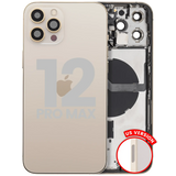 Back Housing W/ Small Parts For iPhone 12 Pro Max (US Version) (Pull) (Gold)