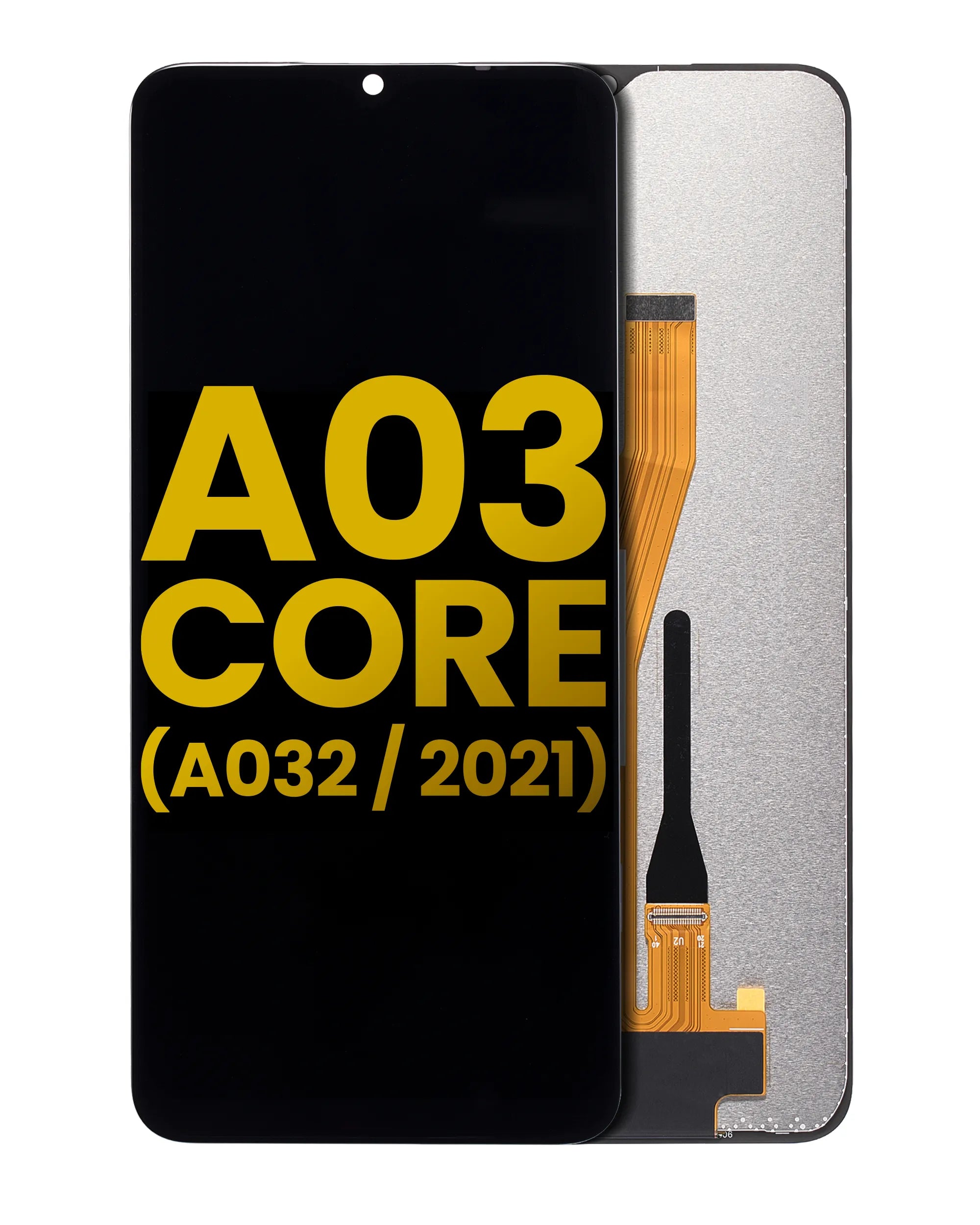LCD Assembly Without Frame For Samsung Galaxy A03 Core (A032 / 2021) (Refurbished) (Black)