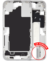 Mid-Frame Housing W/ Small Parts For iPhone 16 Plus (US Version) (Pull) (White)