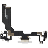 Charging Port Flex Cable With Board For iPhone 16e / 17e (Pull) (White)