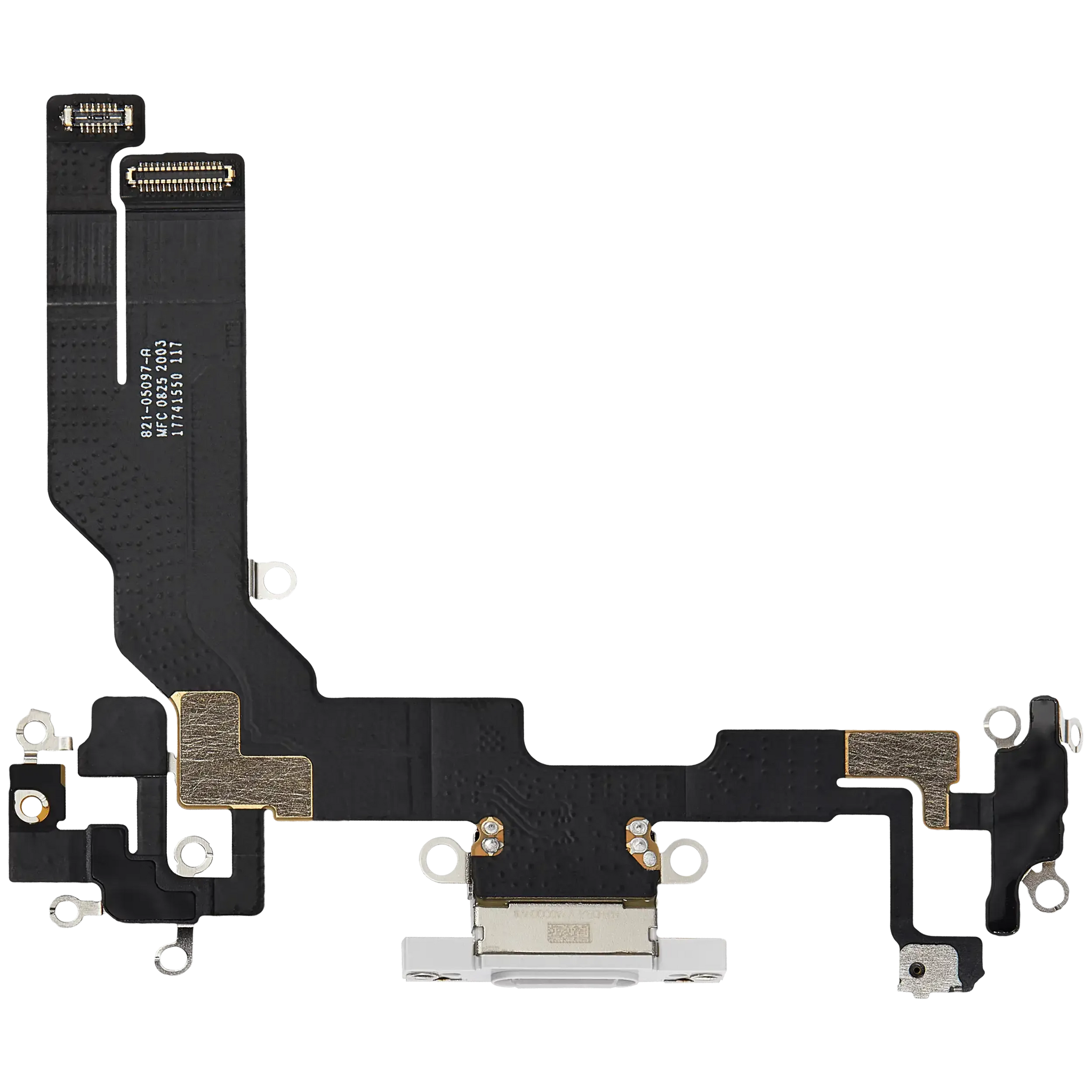 Charging Port Flex Cable With Board For iPhone 16e / 17e (Pull) (White)