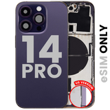 Back Housing W/ Small Parts For iPhone 14 Pro (US Version) (Pull) (Deep Purple)