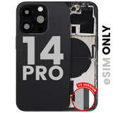 Back Housing W/ Small Parts For iPhone 14 Pro (US Version) (Pull) (Space Black)
