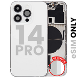 Back Housing W/ Small Parts For iPhone 14 Pro (US Version) (Pull) (Silver)