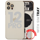 Back Housing W/ Small Parts For iPhone 12 Pro (EU / Global Version) (Pull) (Gold)
