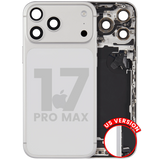 Back Housing W/ Charging Port Flex & Small Parts Compatible For iPhone 17 Pro Max (US Version) (Pull) (Silver)