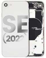 Back Housing W/ Small Components Pre-Installed For iPhone SE (2022) (Pull) (Starlight)