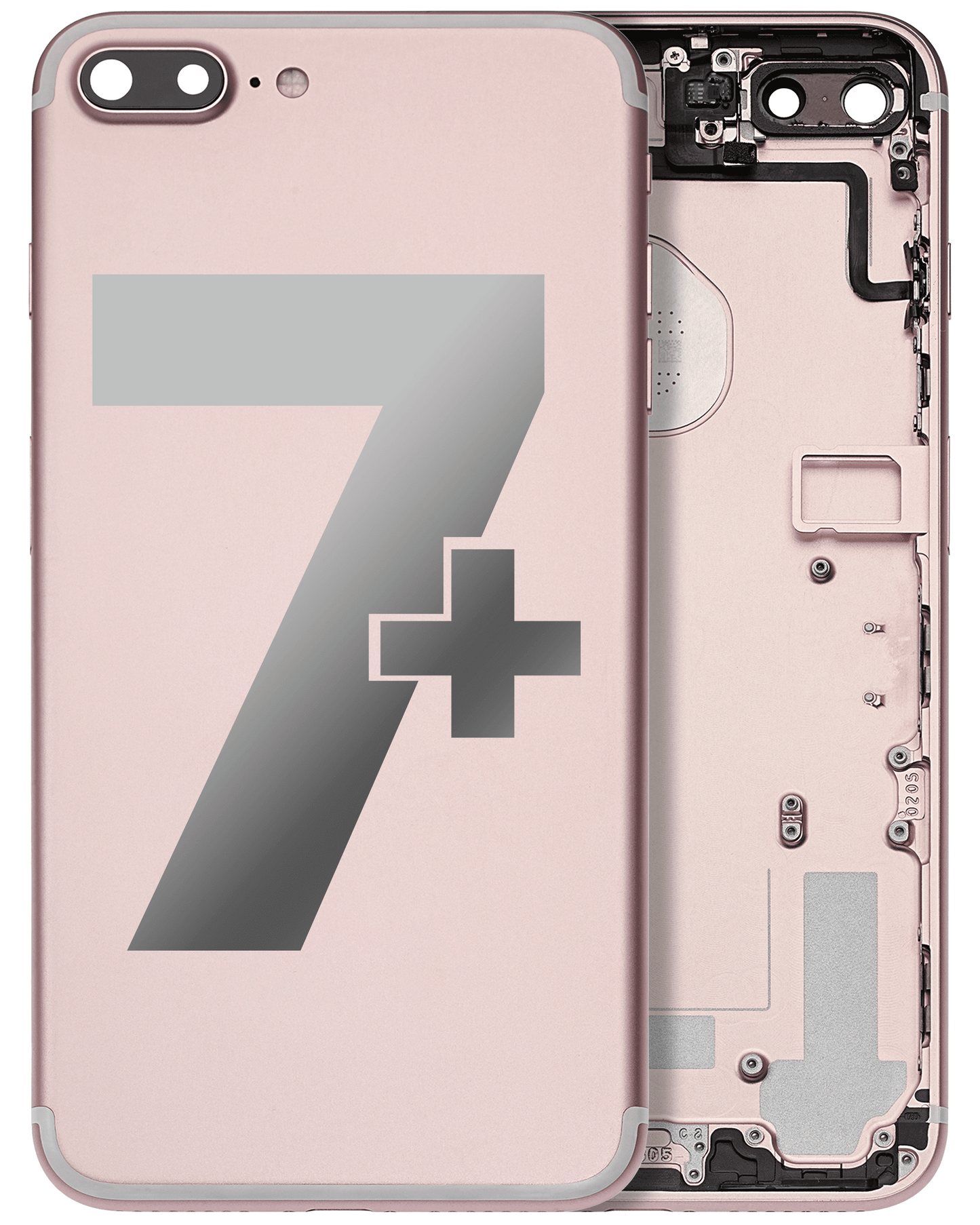 Back Housing W/ Small Components Pre-Installed For iPhone 7 Plus (Pull) (Rose Gold)