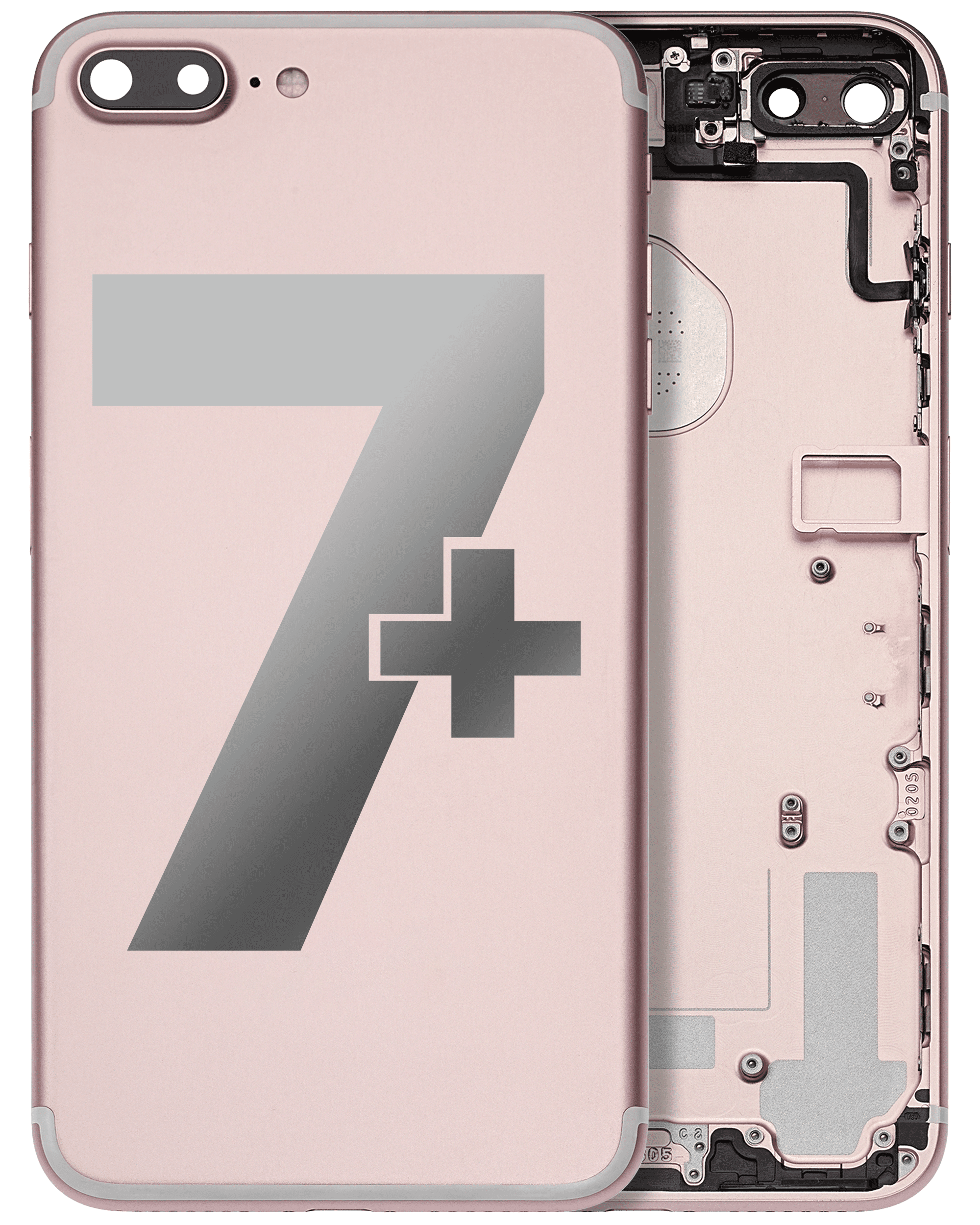Back Housing W/ Small Components Pre-Installed For iPhone 7 Plus (Pull) (Rose Gold)