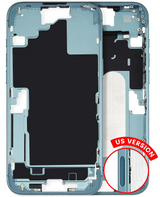 Mid-Frame Housing W/ Small Parts For iPhone 16 Plus (US Version) (Pull) (Teal)