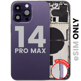 Back Housing W/ Small Parts For iPhone 14 Pro Max (US Version) (Pull) (Deep Purple)