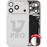 Back Housing W/ Charging Port Flex & Small Parts Compatible For iPhone 17 Pro (US Version) (Pull) (Silver)