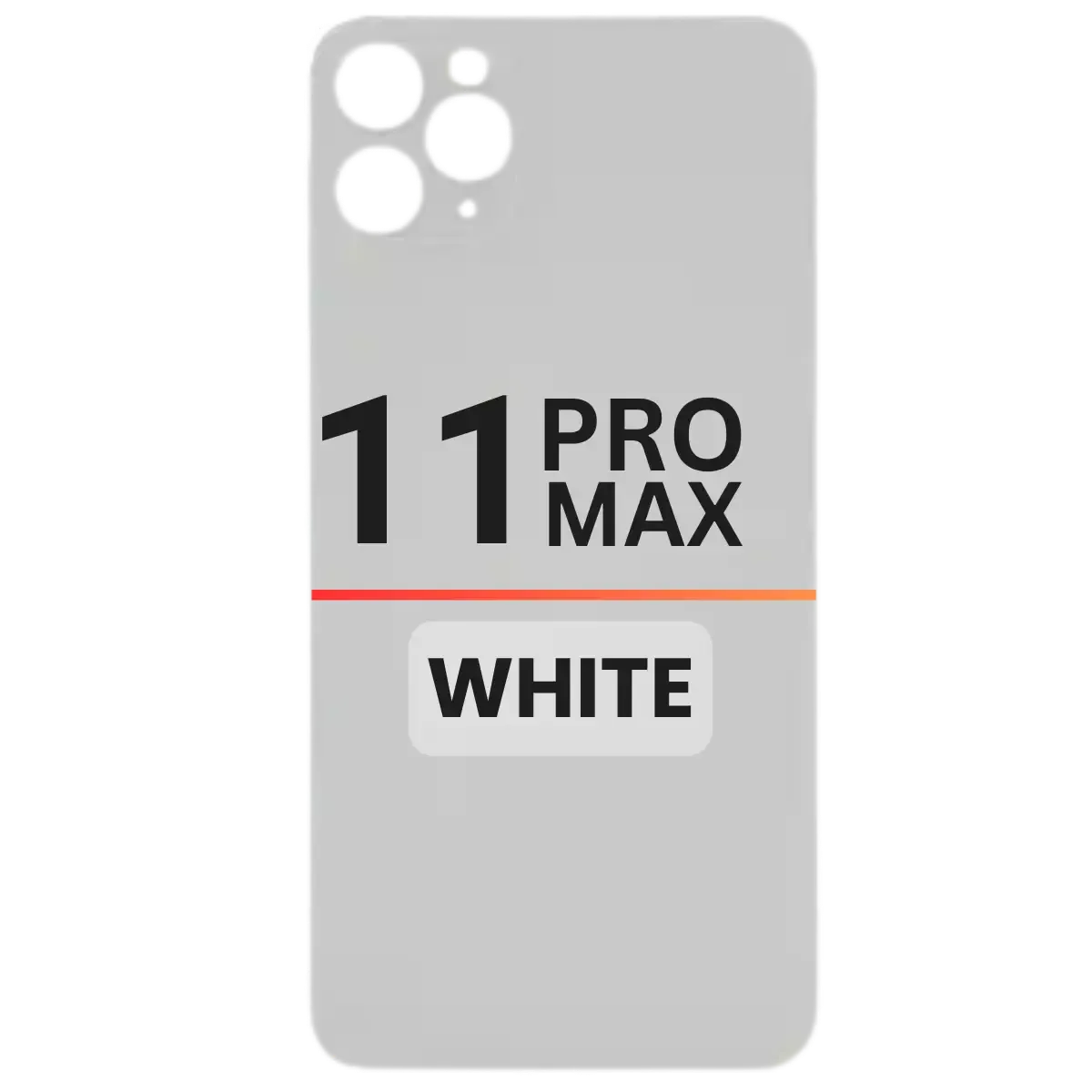 Back Glass Compatible For Apple iPhone 11 Pro Max(Pull)(White)
