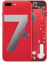 Back Housing W/ Small Components Pre-Installed For iPhone 7 Plus (Pull) (Red)