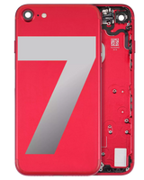 Back Housing W/ Small Components Pre-Installed For iPhone 7 (Pull) (Red)
