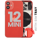 Back Housing W/ Small Parts For iPhone 12 Mini (EU / Global Version) (Pull) (Red)