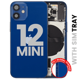 Back Housing W/ Small Parts For iPhone 12 Mini (EU / Global Version) (Pull) (Blue)