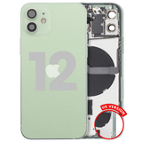 Back Housing W/ Small Parts For iPhone 12 (US Version) (Pull) (Green)
