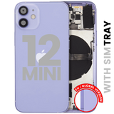 Back Housing W/ Small Parts For iPhone 12 Mini (EU / Global Version) (Pull) (Purple)