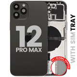 Back Housing W/ Small Parts For iPhone 12 Pro Max (EU / Global Version) (Pull) (Graphite)