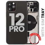 Back Housing W/ Small Parts For iPhone 12 Pro (EU / Global Version) (Pull) (Graphite)