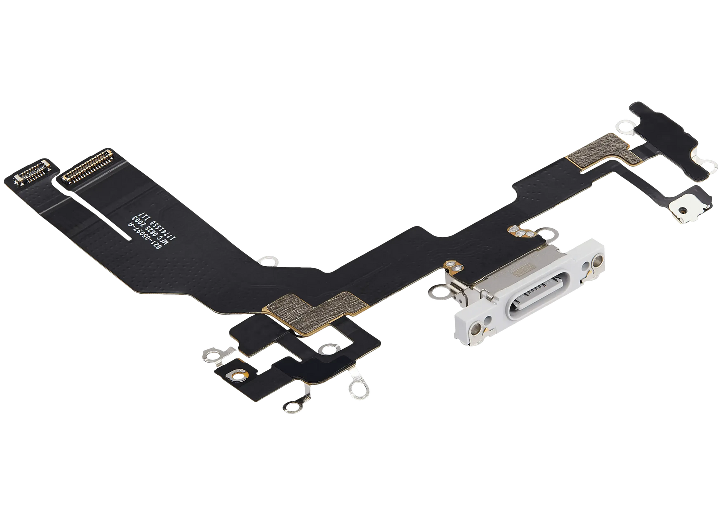 Charging Port Flex Cable With Board For iPhone 16e / 17e (Pull) (White)