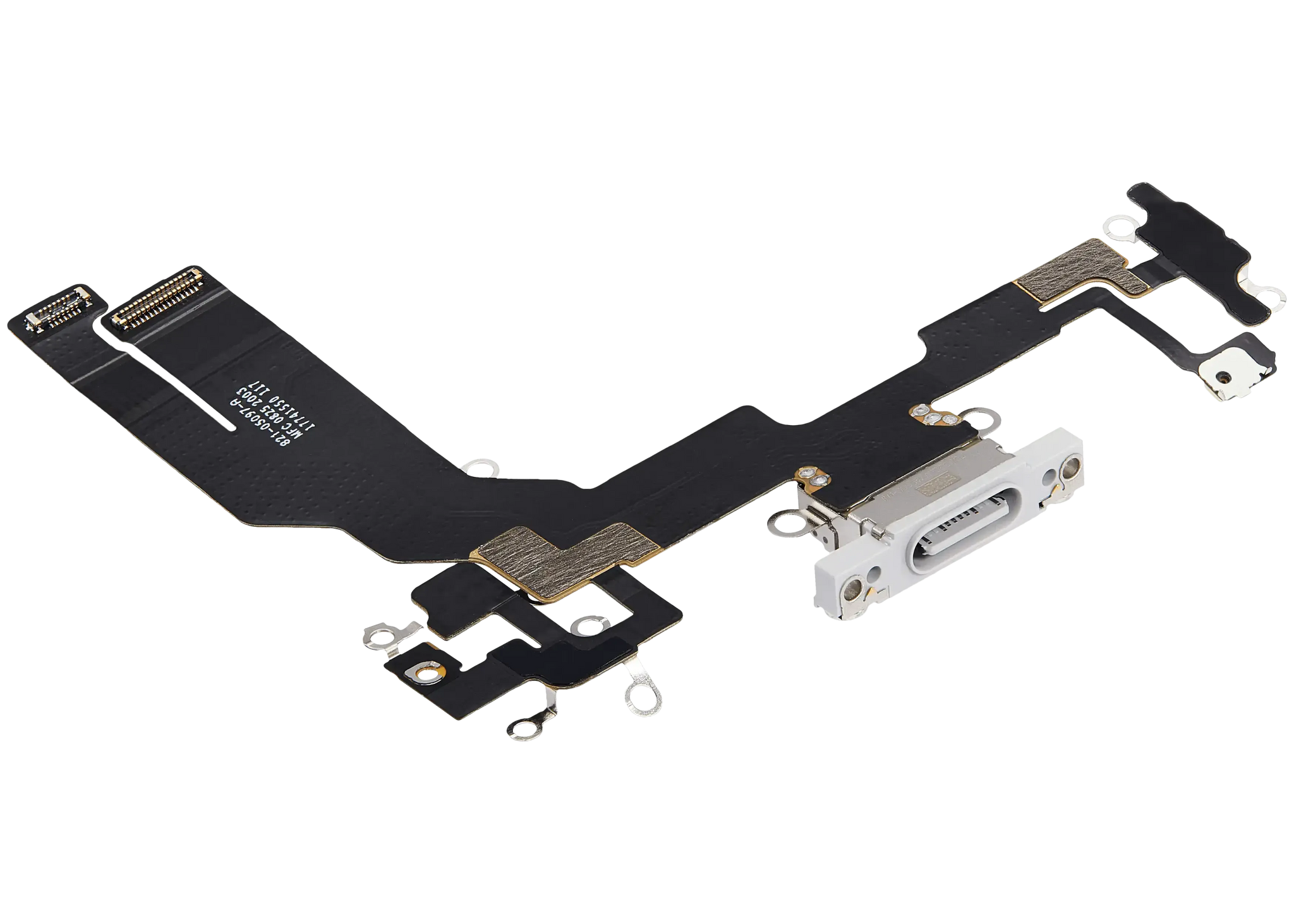 Charging Port Flex Cable With Board For iPhone 16e / 17e (Pull) (White)