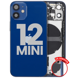 Back Housing W/ Small Parts For iPhone 12 Mini (US Version) (Pull) (Blue)