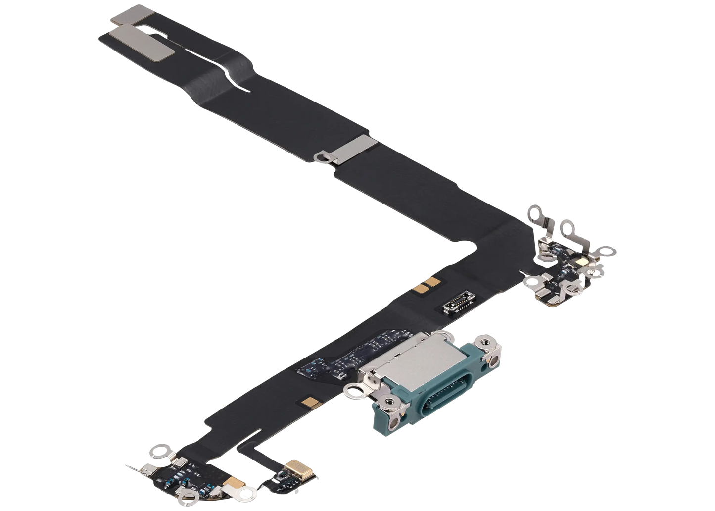 Charging Port Flex Cable For iPhone 16 Plus (Pull) (Teal)