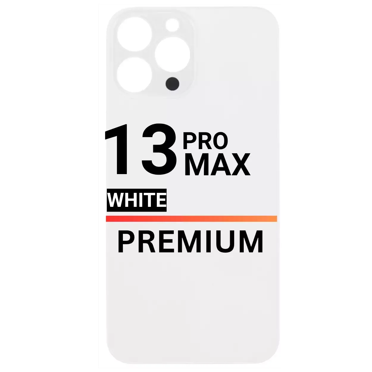 Back Glass Compatible For Apple iPhone 13 Pro Max (Pull) (White)