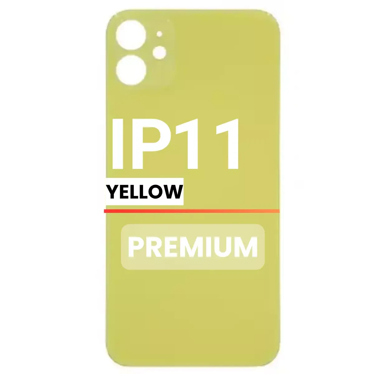 Back Glass Compatible For Apple iPhone 11(Pull)( Yellow)