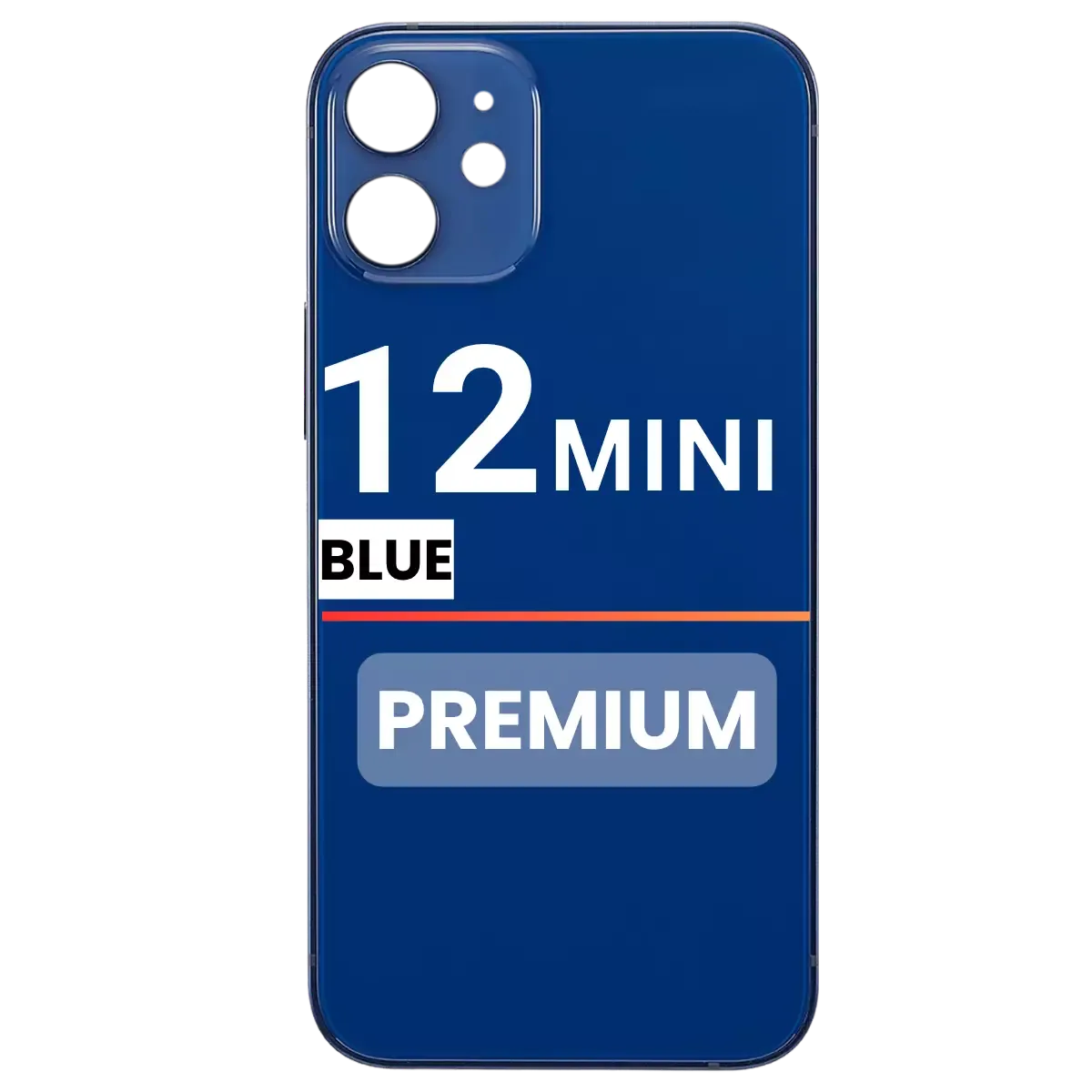 Back Glass Compatible For Apple iPhone 12 Mini (Pull) (Blue)