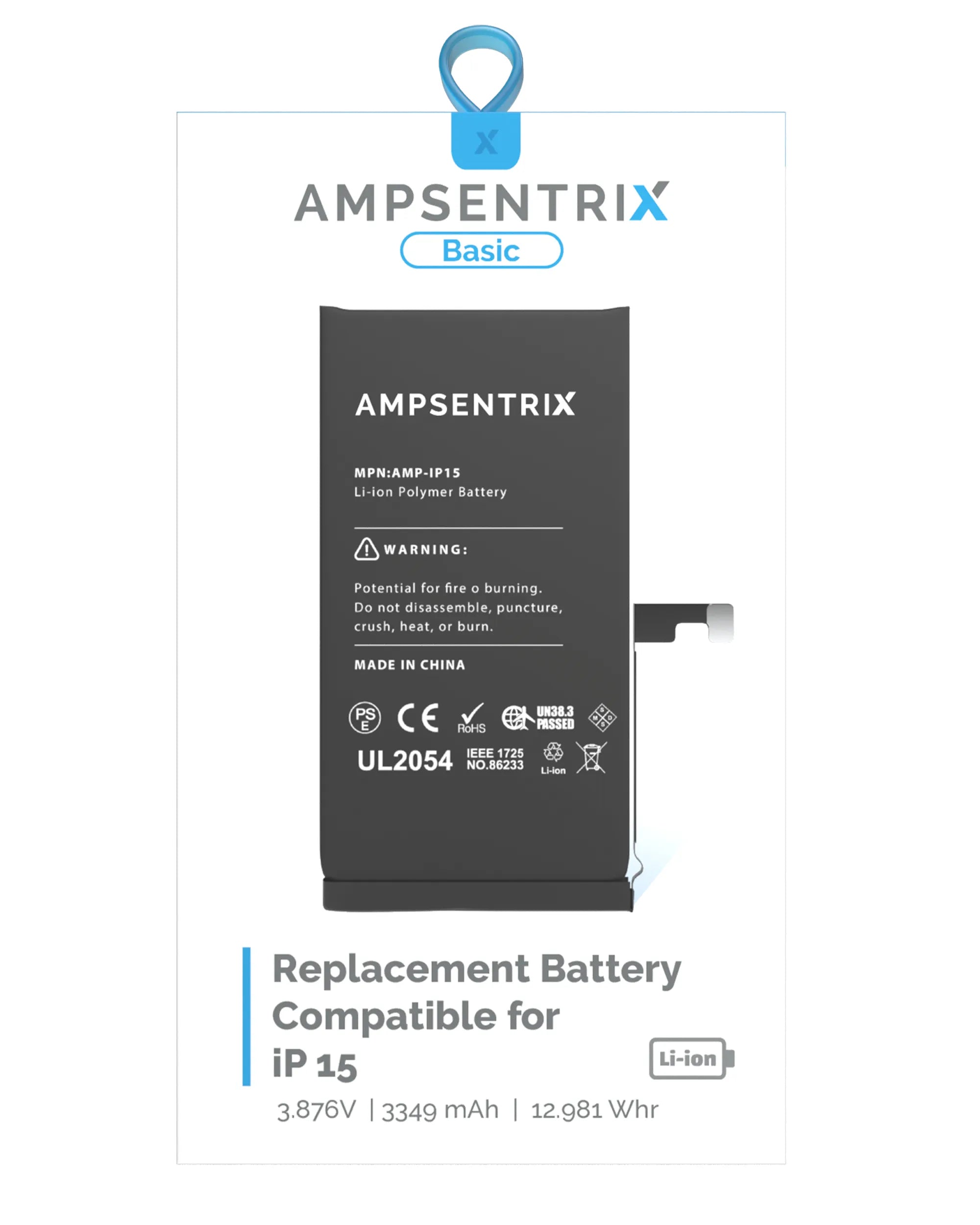 Replacement Battery For iPhone 15 (Standard)
