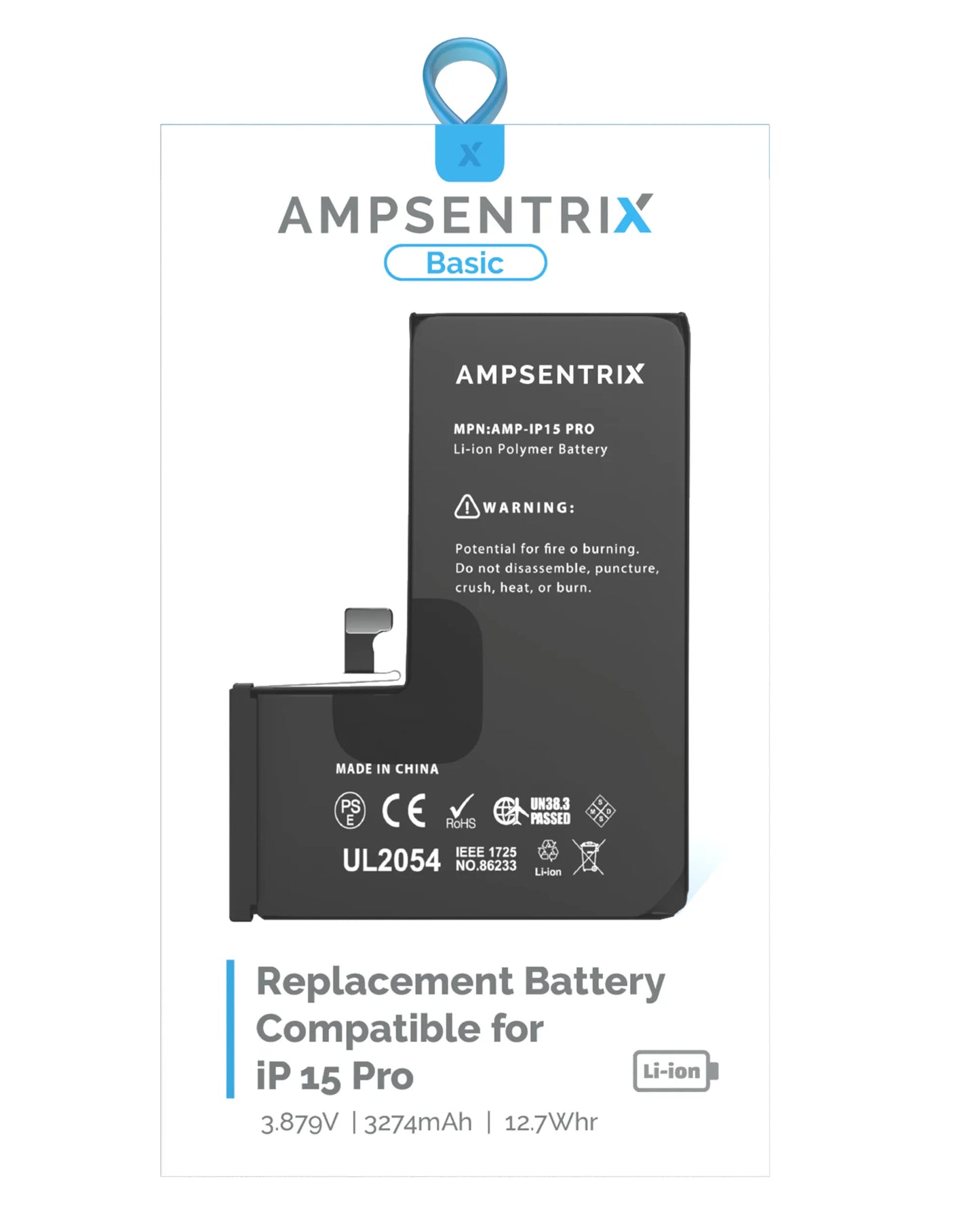 Replacement Battery For iPhone 15 Pro (Standard)