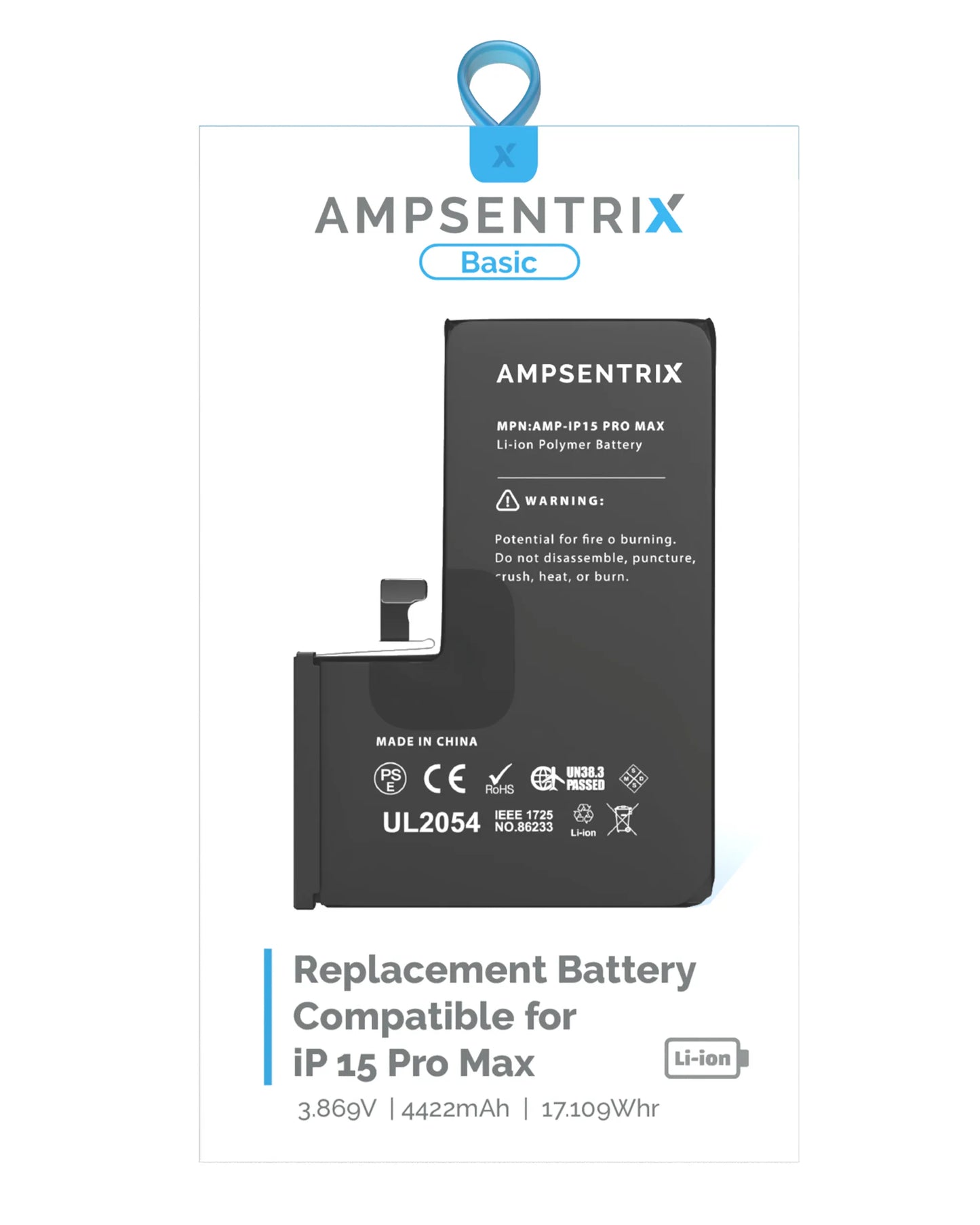 Replacement Battery For iPhone 15 Pro Max (Standard)