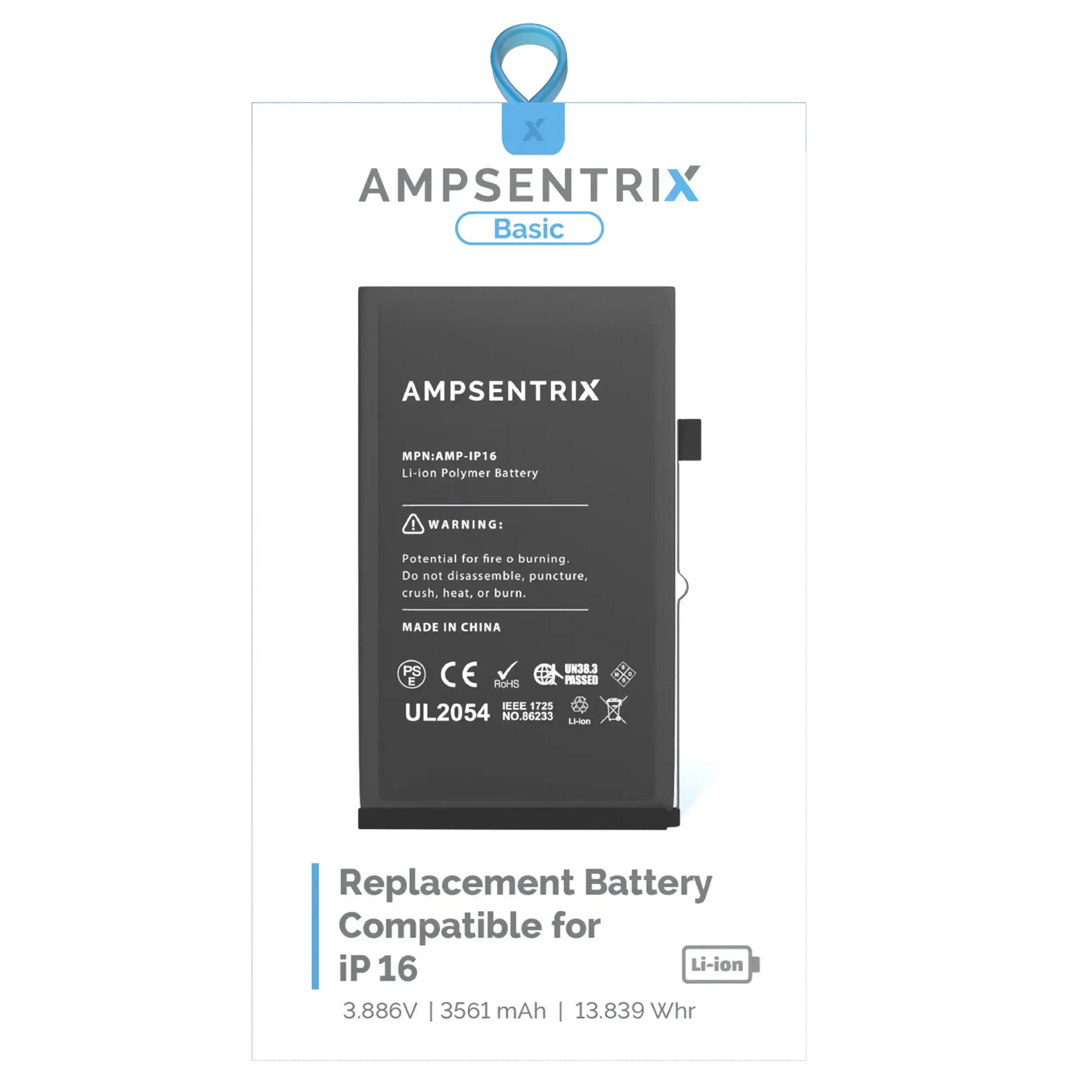 Replacement Battery For iPhone 16 (Standard)