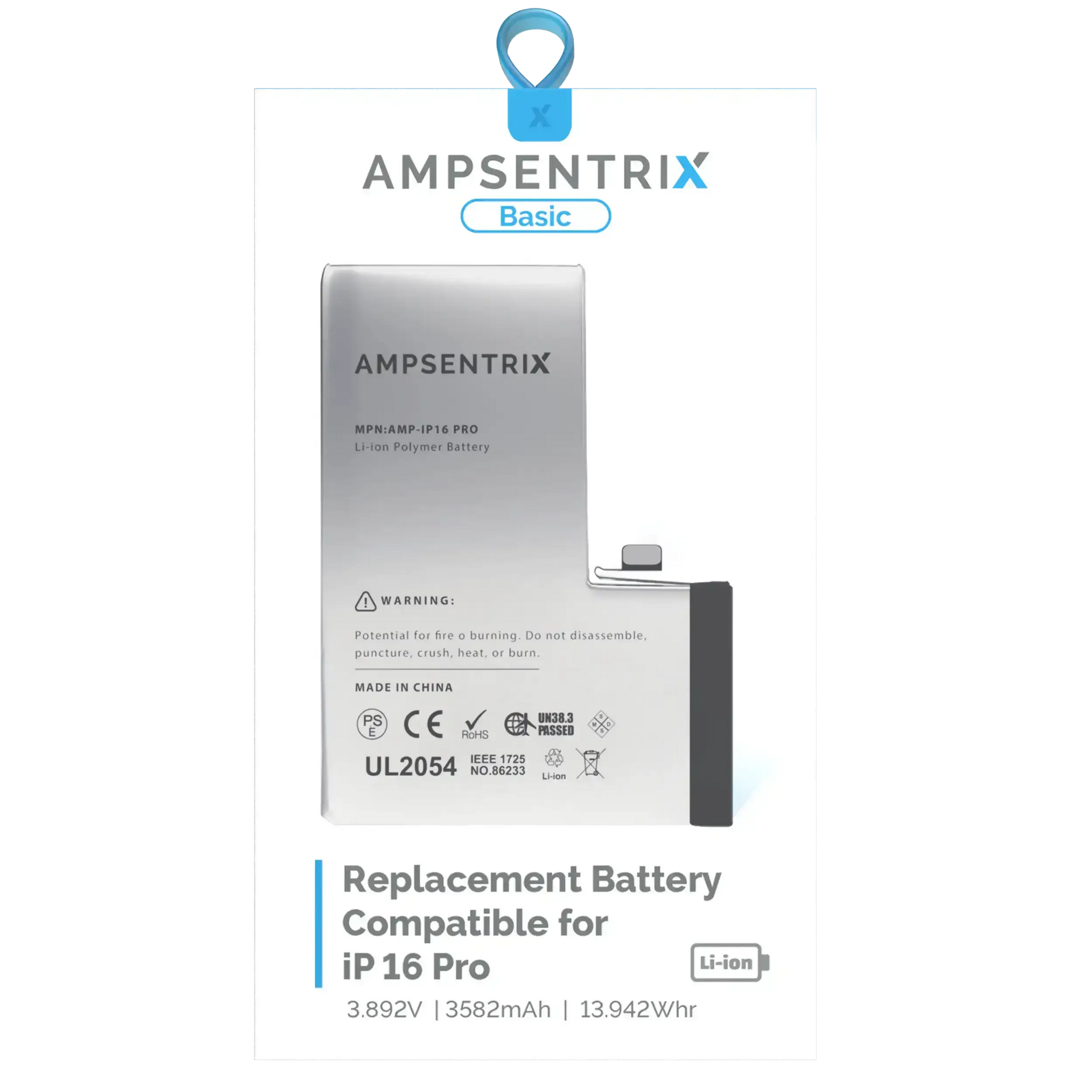 Replacement Battery For iPhone 16 Pro (Standard)
