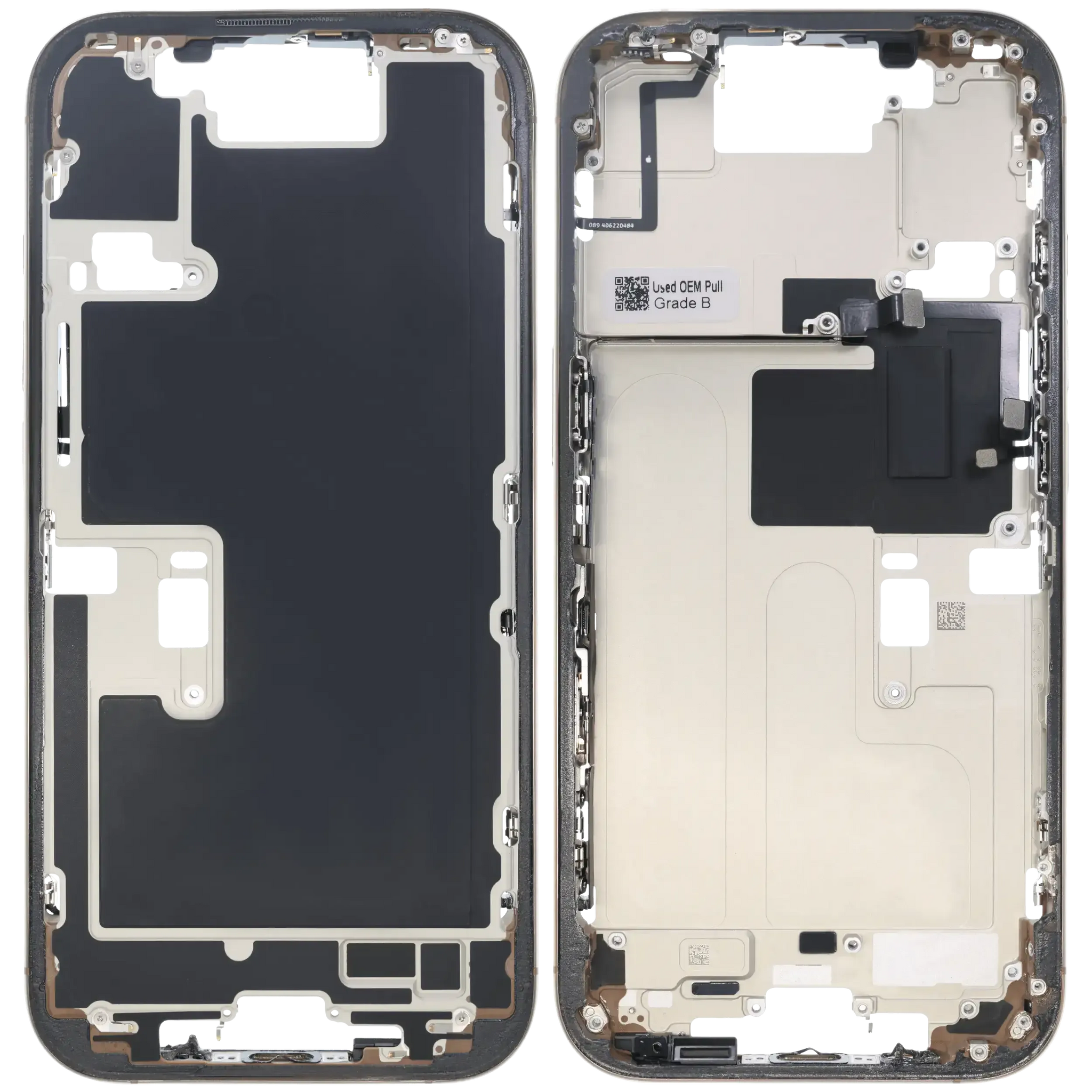 Mid-Frame Housing W/ Small Parts For iPhone 16 Pro (US Version) (Pull) (Desert Titanium)
