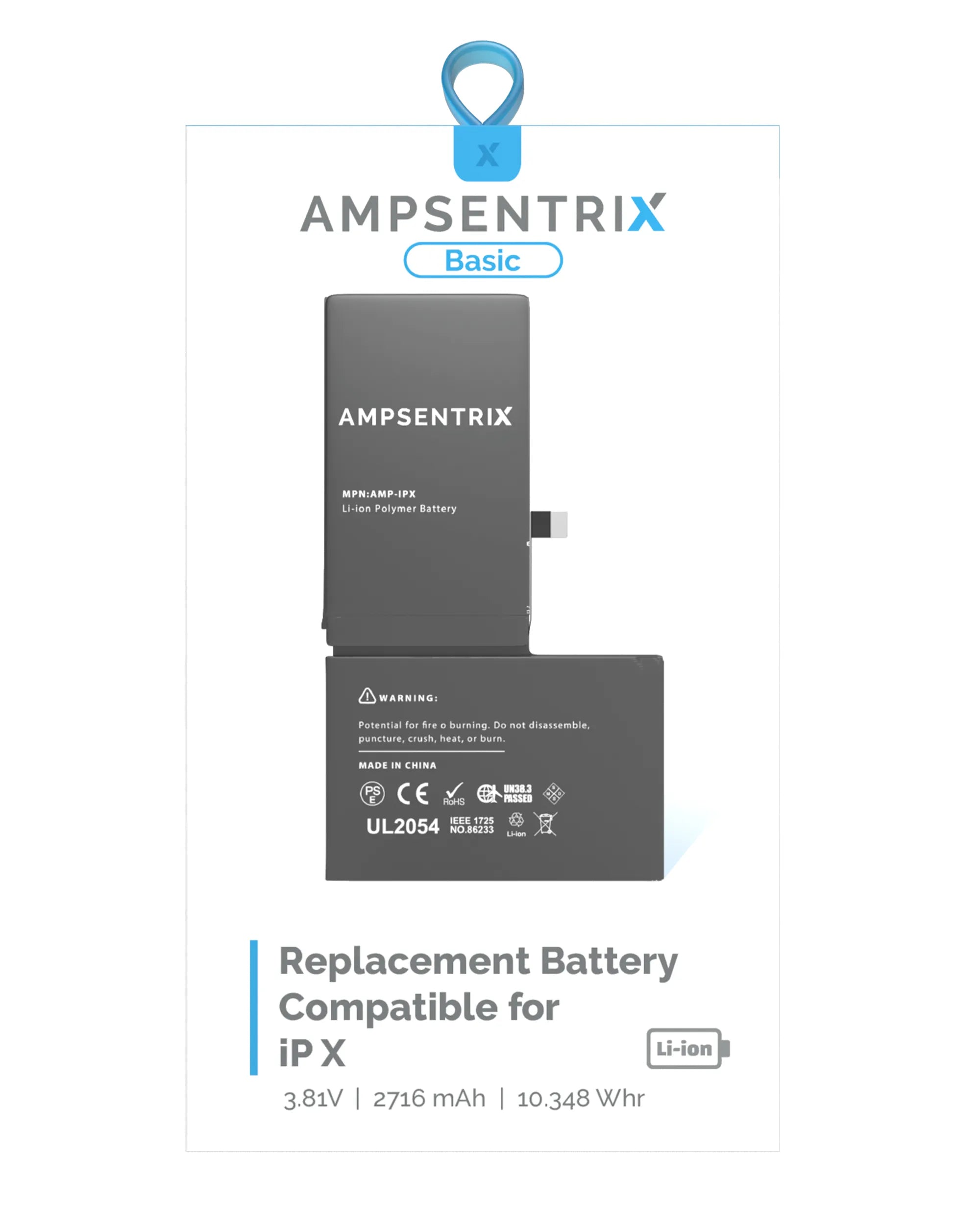 Replacement Battery For iPhone X (Standard)