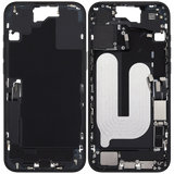 Mid-Frame Housing W/ Charging Port Flex & Small Parts For iPhone 16 Plus (US Version) (Pull) (Black)