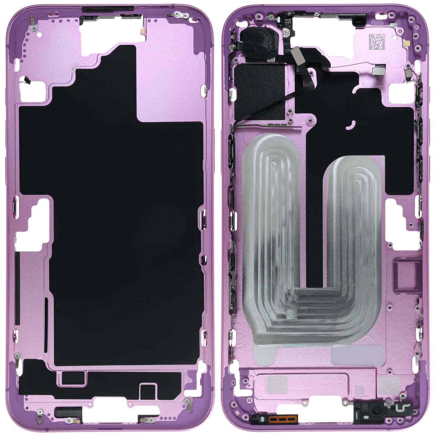 Mid-Frame Housing W/ Small Parts For iPhone 16 Plus (EU / Global Version) (Pull) (Pink)