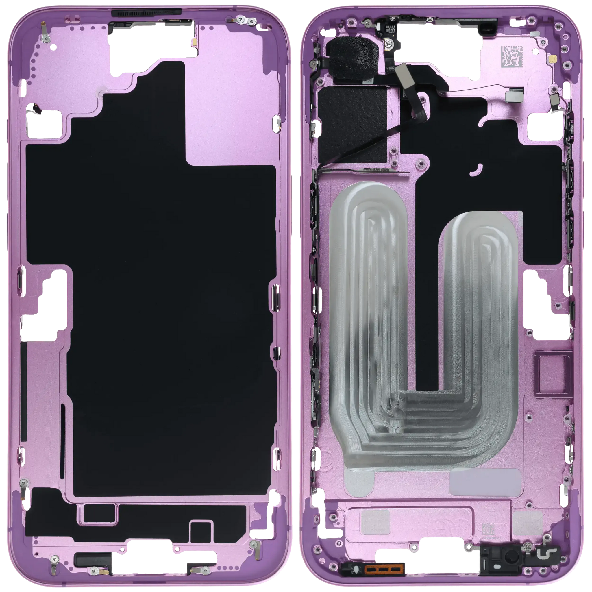 Mid-Frame Housing W/ Small Parts For iPhone 16 Plus (EU / Global Version) (Pull) (Pink)