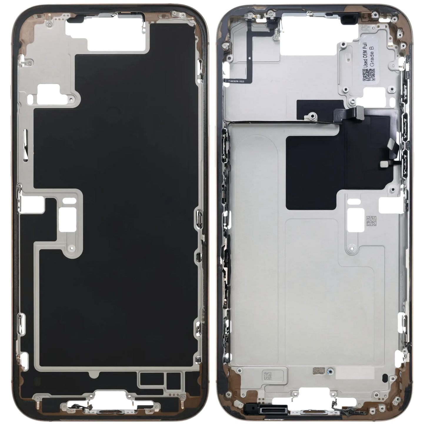 Mid-Frame Housing W/ Small Parts For iPhone 16 Pro Max (US Version) (Pull) (Desert Titanium)