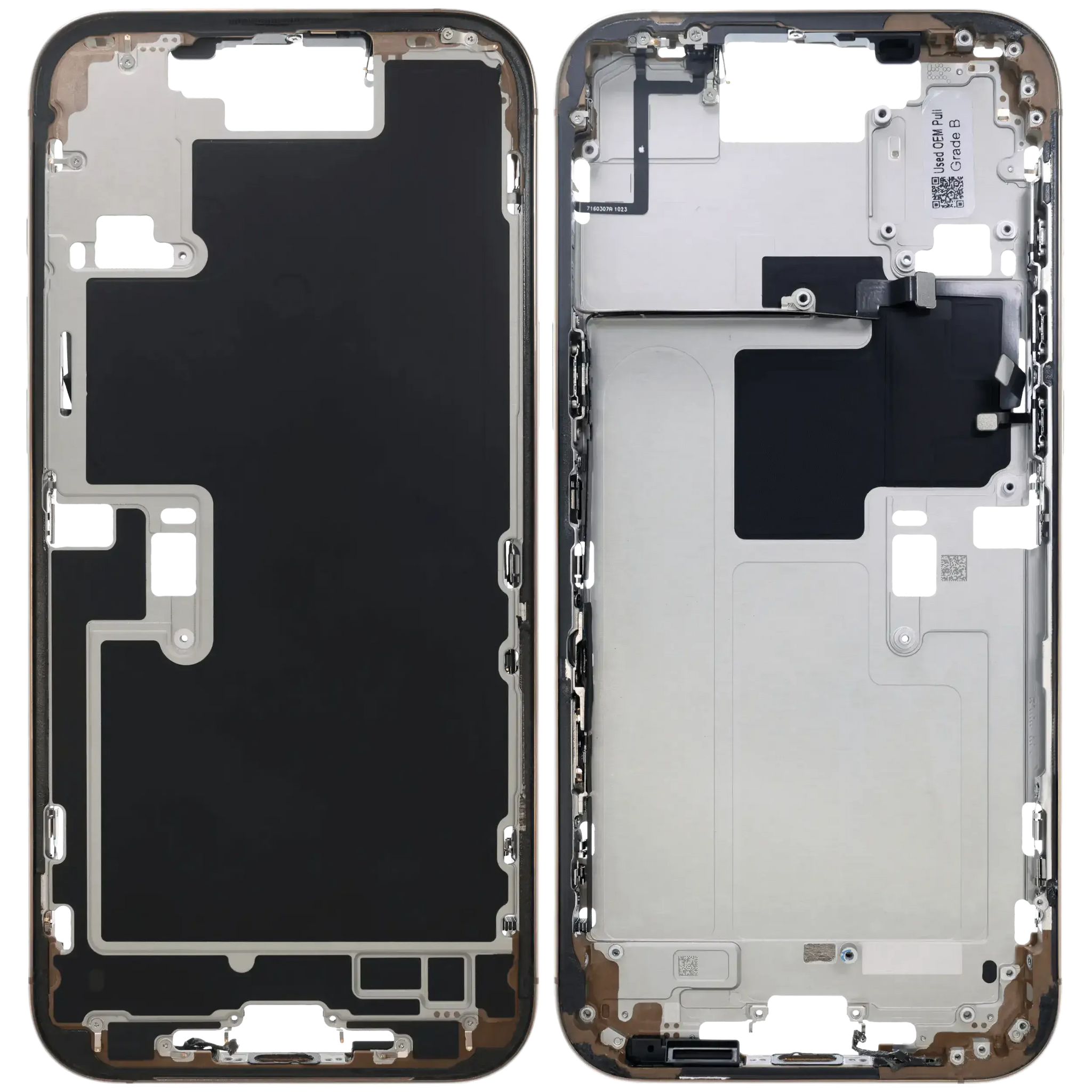 Mid-Frame Housing W/ Small Parts For iPhone 16 Pro Max (US Version) (Pull) (Desert Titanium)