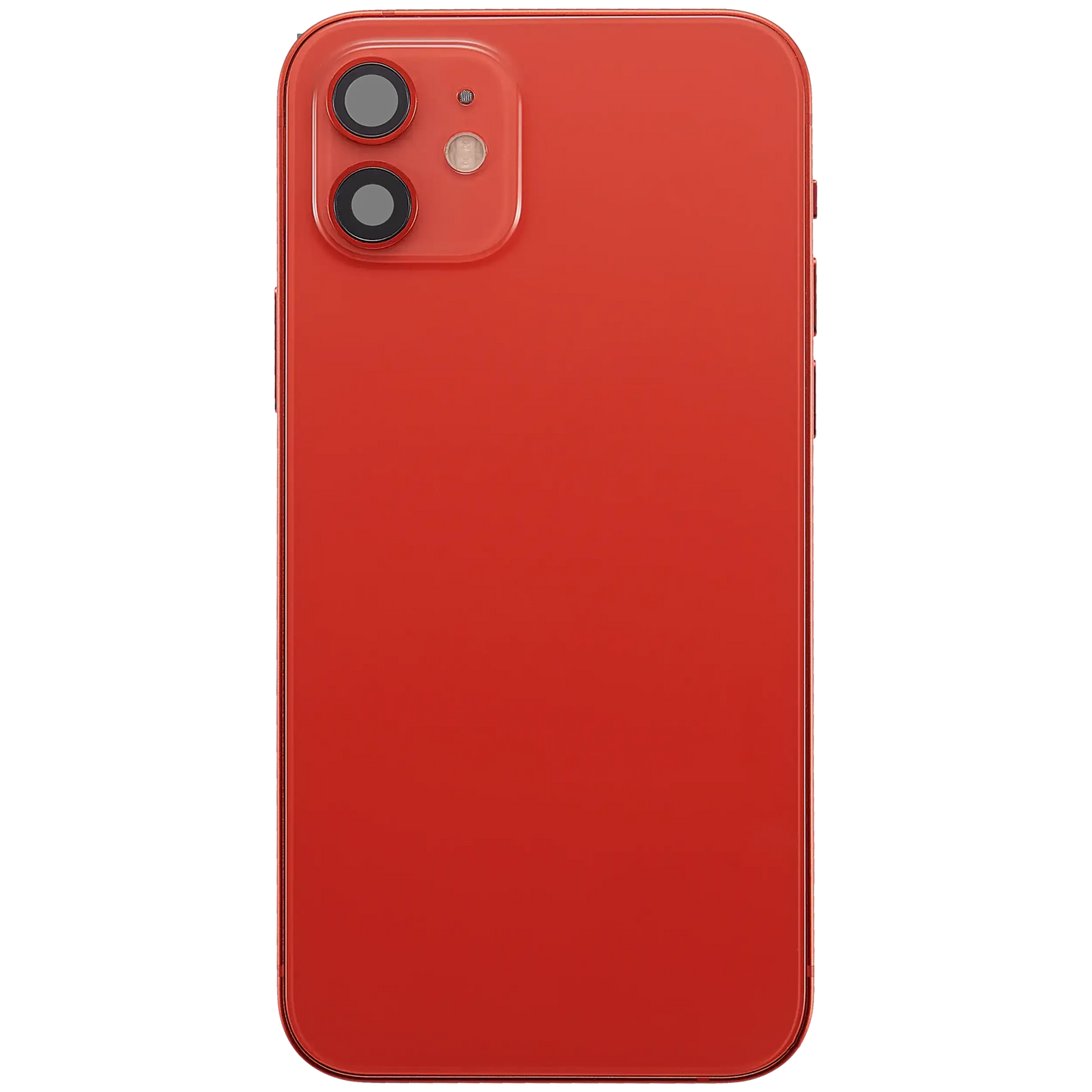 Back Housing W/ Charging Port Flex & Small Parts For iPhone 12 (US Version) (Used OEM) (Pull) (Red)